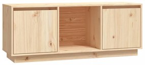 tömör fenyőfa TV-szekrény 110,5 x 35 x 44 cm