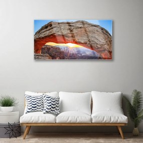 Akrilkép Sun Rock-táj 100x50 cm