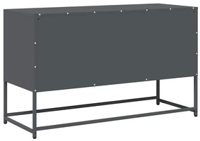 antracit hidegen hengerelt acél TV-szekrény 100,5x39x60,5 cm