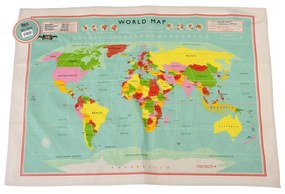 World Map pamut konyharuha, 50 x 70 cm - Rex London