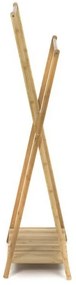 Bambusz ruhaakasztó Compactor Bamboo, dupla, barna