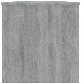 szürke sonoma színű szerelt fa dohányzóasztal 102x50x52,5 cm