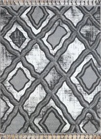 Boho Szőnyeg 200x290 Hálószoba Nappaliba Szürke Loft