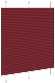 pliszírozott redőny Bordeaux piros 115x100 cm szövetszélesség