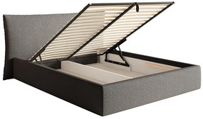 Franciaágy 140 cm Swiftie 140  (szürke + fekete) . 1100225