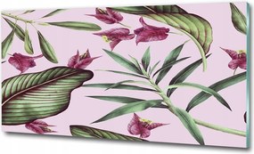 Fotó üvegkép Hawaii virágok 100x70