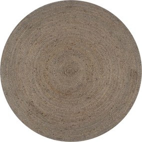 vidaXL szürke kézzel font kör alakú jutaszőnyeg 90 cm