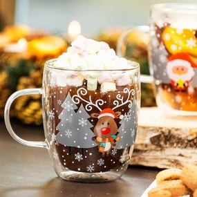 4Home Hot&Cool Mug Reindeer thermo pohár 270 ml, 2 db
