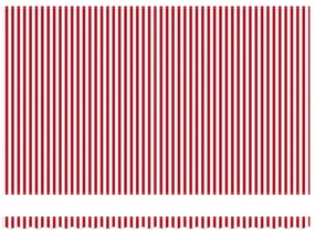 Manuális Behúzható Napellenző LED Piros és Fehér Csík 500x300 cm