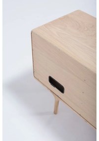 Fawan Natural TV-állvány tömör tölgyfából - Gazzda