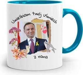 Duda András Kék Elnöki Bögre Neked, fényképes nyomattal