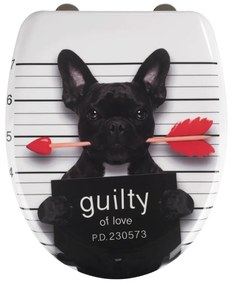 WC-ülőke automatikus záródással 37,5 x 41,5 cm Guilty Dog – Wenko