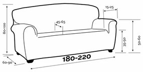 IRPIN multielasutikus kanapéhuzat bézs, 180-220 cm, 180 - 220 cm