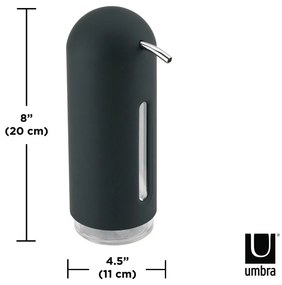 Fekete műanyag szappanadagoló 350 ml Penguin – Umbra