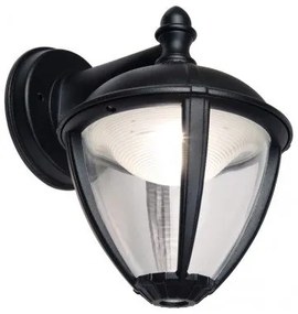 LED lámpatest , oldalfali , 9W , meleg fehér , fekete , kültéri ,150°,  IP44 , LUTEC , UNITE