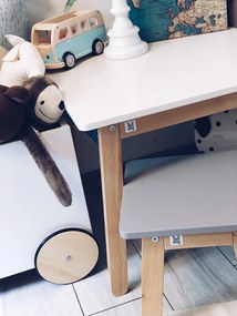 Szürke gyerek szék WOODY GREY