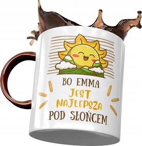 Bordó Bögre Emma Feleség Barátnő Ajándék Nyomtatott Fotóval