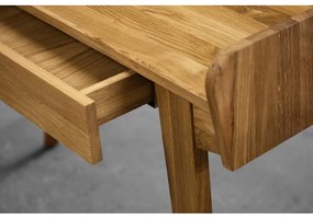 Tölgyfa fésülködőasztal tükörrel 110x45 cm Retro - The Beds