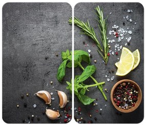 WENKO 53907100 - Főzőlap fedél 30x52 cm színes/szürke/átlátszó