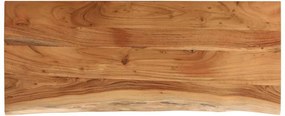 vidaXL tömör akácfa téglalap alakú fürdőszobai pult 140 x 60 x 2,5 cm