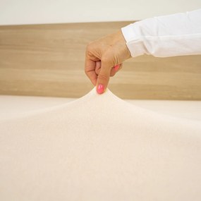 4Home frottír lepedő bézs színű, 200 x 220 cm