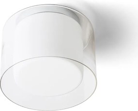 RENDL VENICE 23 stropní čiré sklo/opálové sklo/chrom 230V LED E27 11W IP44