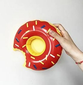 DONUT piros felfújható italtartó