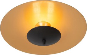 LUCIDE 30161-09-30 VULCAN Kerek Mennyezeti Lámpa Fekete, Arany LED IP20