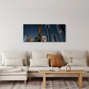 Éjszakai város képe (120x50 cm)