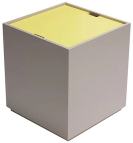 Sárga-szürke kőrisfa tárolóláda 40x45 cm Vault – Hübsch