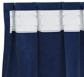Függönyök függönyökkel 2 pcs Sötét kék 140 x 175 cm Bársony