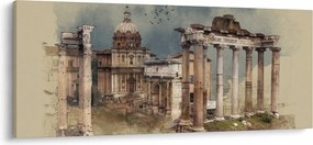 Kép - Forum Romanum, Róma, Olaszország (120x50 cm)