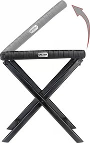 Deuba Rattan összecsukható szék Rome 3 az 1-ben - fekete