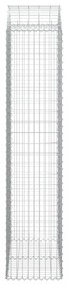 íves horganyzott vas gabion kosár 100x50x220/240 cm