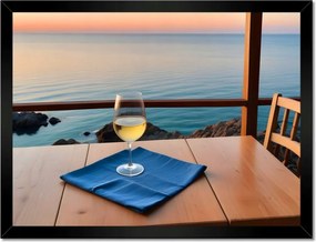 Poszterek keretben 40x30 Borospohár