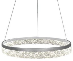 LED kábeles csillár GALA LED/25W/230V átm. 50 cm ezüst