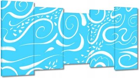 Vászonkép 150x80 Kék foltok