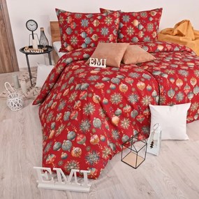 EMI Magic red karácsonyi pamut ágyneműhuzat