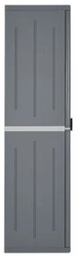szürke PP rattan kerti tárolószekrény 65 x 45 x 172 cm