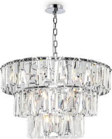 MAYTONI MOD043PL-18CH PUNTES Kristály Függesztett Lámpa Króm E14 IP20