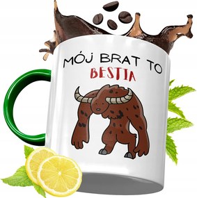 Zöld Bögre Testvérnek Ajándékba, fényképes nyomattal