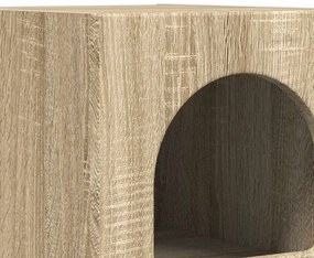 vidaXL Éjjeli asztal Sonoma tölgy 29.5 x 35 x 50 cm Faanyag