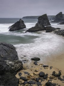 Poszter 30x40cm Bedruthan Steps Cornwall tengerpart 3, Assaf Frank