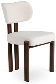 Étkezőszék GRENADA krémszínű/dió lábakkal