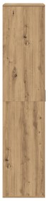 Highboard Kézműves Tölgy 80x39x178 cm Mérnöki Fa