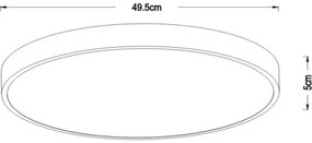 Lucide 79185/50/02 - LED Dimmelhető mennyezeti lámpa UNAR LED/36W/230V arany