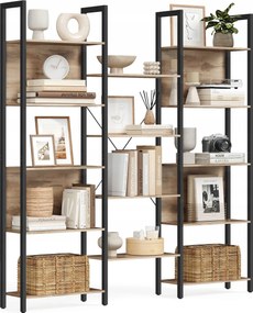 Nyitott könyvespolc 14 polc barna irodai iratdekoráció