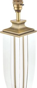 LAURA ASHLEY 3599058-Q CARSON Kristály Asztali lámpa Antik sárgaréz, Fehér B22 IP20