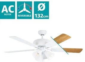 Eglo 35076 - Mennyezeti ventilátor LAS PALMAS 3xE27/40W/230V fehér