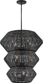 Quintiesse modern boho csillár luca fekete elsqn-luca-10p-bk-bk